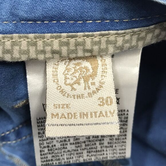 DIESEL Wirky Wide Boot Jean Women 32x31 (30/32 tag) Light Whisker Wash ITALY - Picture 15 of 16